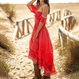 Purpdrank  Europe and The United States New Women's Retro Strapless Totem Loose Dress Ms Western Cowboy Medieval Dress Women