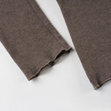 Purpdrank  Basic Floral Ribbed T-Shirt Casual O-Neck Long Sleeve Tees Women Autumn Spring Fashion Streetwear Ladies Layering Tops Y2K