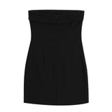 Purpdrank  Summer Tube Top Short Skirt Backless Slim Temperament Elegant Women's Dress