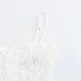 Purpdrank  Summer New Women's Fashion and Elegance Slim Fit Waist versatile Lace Bra Long Strap Dress