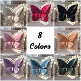 Purpdrank  Butterfly Shape Office Pillow Cushion Throw Pillow Pink Decorative Living Room Bow Bedroom Car Sofa Cushion Home Decoration
