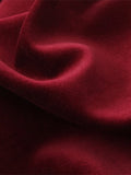 Purpdrank  Red Velvet Halter Short Dress Velvety V-Neck Fashion Sleeveless Elegant Waist Cinching French Dress Party Gown Women's Clothing