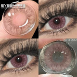Purpdrank  1 Pair Colored Contact Lenses for Eyes Blue Eye Lenses Gray Pupil Lenses Green Eye Natural Brown Lens Beauty Makeup