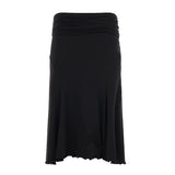 Purpdrank  Basic Solid Mermaid Hem Skirts Slim Black Folds Low-Waisted Midi Skirts Women Summer Fashion Streetwear Lady Party Bottoms