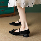 Purpdrank  Women Low Heels Bow-Knot Pointed Toe Casual Female Sneakers Flat Shoes Butterfly Dress Big Size Rubber PU Buckle Strap Butterfly
