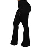 Purpdrank  European And American Style Women's Jeans Fashion Ripped Denim Pants for Ladies