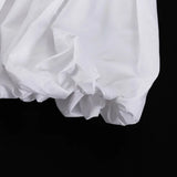 Purpdrank  Folds Puff Skirt Set Celebrity Outfits Sexy Women Skirt Two Piece Set Elegant Off Shoulder Long Lantern Sleeve Ruffle Corset Top