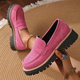 Purpdrank  New Women Orthopedic Platform Loafers Non Slip Thick Sole Shoes All Matched Comfortable Walking Loafers for Outdoor Travel