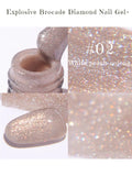 Purpdrank  12ML 4-Color Pink Blue White Green Explosive Gel Nail Polish Diamond Gel Polish Summer Nails Blue Nails Nail Supplies