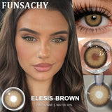 Purpdrank  1 Pair Contact Lenses Big Brown Lenses for Eyes Beauty Pupils Comestic Eye Color Len Korean Pupils Makeup Accessoriess