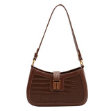 Purpdrank  Shoulder Bags For Women Luxury Designer Handbags Dual Straps Crocodile Pattern Underarm Bag The Latest Crossbody Bags