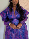 Purpdrank African Dresses for Women Traditional Africa Clothing Dashiki Ankara Outfits Gown Abayas Robe Muslim Kaftan Maxi Long Dress 2025