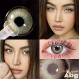 Purpdrank  Moli Colored Contact Lenses for Eyes 1pair Cosplay Prescription for myopia0-800degrees Contact Lenses Yearly Halloween Myopia