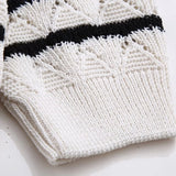 Purpdrank  Spring New Women's Fashion temperament casual versatile striped short knitted short sleeved tight shorts set