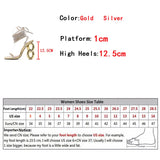Purpdrank  Sexy Silver Crystal Ankle Cross Strap Sandals Women Elegant Wedding Banquet Shoes Fashion Square Open Toe Fretwork Heels