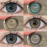 Purpdrank  1Pair Color Contact Lenses For Eyes Natural Pupils Blue Contact Lenses Soft Colorful Cosmetics Gray Lens Green Contacts