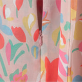 Purpdrank  Sexy Halter Collar Pink Gradient Tie dye print Cross lacing up Bow Backless Sling Dress Women Irregular Mini Dresses Robe