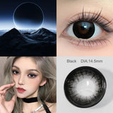 Purpdrank  OMG & Supersize Color Contact Lenses 14.0/14.5mm 6 Months Brown Lenses Gray Pupils  Black Lenses