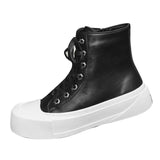 Purpdrank  Luxury Brand Men Motorcycle Boots High Top Shoes Mens Classic Outdoor Ankle Boots High Quality Lace-Up Vulcanize Shoes Sneakers
