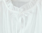 Purpdrank  Stylish Yellow Bow Wood ears O collar Short Lantern Sleeve Shirt Women 2 Layers Ruffles Hem Chiffon Crop Tops Blouse Femme