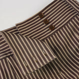 Purpdrank  Casual Basic Printed Striped A-Line Skirts Y2K Sexy Slim Low-Waisted Mini Skirts Women 2025 Summer Fashion Streetwear