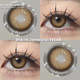 Purpdrank  1 Pair Color Contact Lenses Cosmetics Natural Brown Pupils Blue Eyes Contacts Lens Makeup Beauty Green Contacts Lens