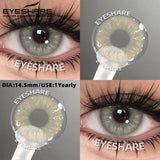 Purpdrank  1pair Colored Contact Lenses Soft Brown Eye Contacts High Quality Gray Beauty Pupils Yearly Korean Pink Eyes Lenses