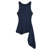 Purpdrank  Summer Strap Knitting Camisole Women Sexy Silm All-Match White Tight Tops  Female Streetwear Blue Tank Clothes 2025