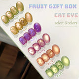Purpdrank  12ML 12-Color Pink Water Gold Cat Eye Ocean Bubble Glass Beads Gel Nail Polish New Style Spring Nails Summer Nail Pink Nails