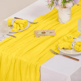 Purpdrank   2 Pcs Solid Color Wedding Table Runner American Party Banquet Decoration Long Tablecloth Super Soft Easy-Care Home Textile