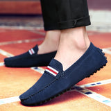 Purpdrank  Leather Men Shoes Casual Formal Man Loafers Handmade Moccasins Italian Breathable Slip on Male Boat Shoes Walking Footwear