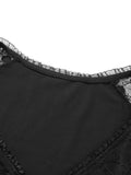 Purpdrank  Coquette Lace Shirt y2k Clothes Women Solid Color V Neck Cap Sleeve Crop Top with Bow Decor Sweet Aesthetic Clothes