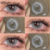 Purpdrank  1 Pair Green Eye Contacts 1 Pair Blue Colored Contact Lenses for Eyes Brown Colored Pupils Discounts Cosmetic Lenses