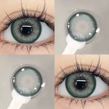 Purpdrank  1 Pair Korean Lenses Colored Contact Lenses with Degree Myopia Lenses Blue Eye Lens Graduated Contact Lenses