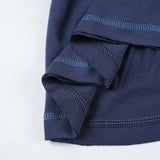 Purpdrank  Casual Sweet All Match V Neck Loose Long Sleeve Solid High Waist Y2k Patchwork Sexy T-Shirts