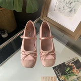 Purpdrank  Low Heels Rubber PU Silk Slides Rome Hoof Low Heels Slides PU Rome Silk Rubber