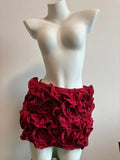 Purpdrank  Off Shoulder Sexy Dress New Year Party Dresses Women Luxury Red Mini Lace Up Elegant Dress