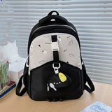 Purpdrank  Fashion Cute Backpack Lightweight Large Capacity School Bag Nylon Material Waterproof School Backpack for Boy Gril