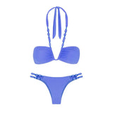 Purpdrank  Halter Bikini Bandeau Biquini Women Sexy Swimsuit Push Up Swimwear Female High Waist Swim Suits Solid Bathingsuit Beachwear