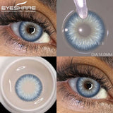 Purpdrank  Colored Contact Lenses for Eyes 1Pair/2Pcs Yearly Natural Blue Lenses Cosmetic Soft Beautyful Pupils Gray Eye Contacts