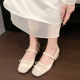 Purpdrank  New Butterfly-knot Women Mary Jane Shoes Elegant Thick Heel Shoes Ladies Fashion Dress Pumps