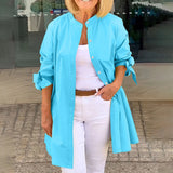 Purpdrank  Elegant Women Shirt Top Elegant Women's Long-sleeved Shirt Collection Versatile Workwear Party Tops Vacation for Stylish