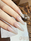 Purpdrank  10ML 6-Color God Girl Nail Polish Gel Nude Pink Glitter Gel Varnish Soak Off UV/LED Gel Polish For Manicure Home Salon DIY