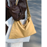 Purpdrank  Korea Sicily Soft Underarm Bag for Women New Retro Hobo Tote Large Capacity Commuter Bags