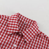 Purpdrank  Fashion Plaid Cotton Women Shirt Blouse Casual Lapel Long Sleeve Shirts Elegant Classic Ruffle Top Female Clothing