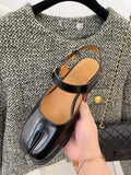 Purpdrank - 2023 New Design Women Flat Shoes Elegant Female Split Horse Toe Lady Sandals Tabi Female Moccasins Footwear Pig Toe Shoe B111