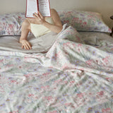 Purpdrank  Summer Quilt Comfortable and Breathable Quilts Top Quality Ultra Soft Floral Comforter