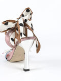 Purpdrank  Sweet Pink Bow Decoration Brand Sandals Women Fashion Silk Strap Design High Heel Sandals Elegant Party Dress Shoe Zapatos Mujer
