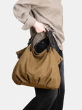Purpdrank  Commuting Hand-held Shoulder Crossbody Large Capacity Casual Retro Bags Canvas Tote Women's Bag