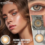 Purpdrank  Colored Contact Lenses for Eyes 1Pair/2Pcs Yearly Natural Blue Lenses Cosmetic Soft Beautyful Pupils Gray Eye Contacts